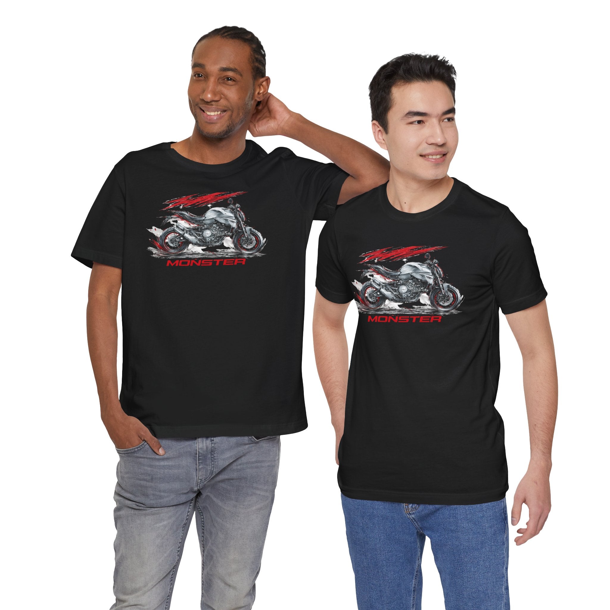 Zero2Sixty Monster in motion Tee (Black) — Motorsport Inspired Speed Logo T-Shirt