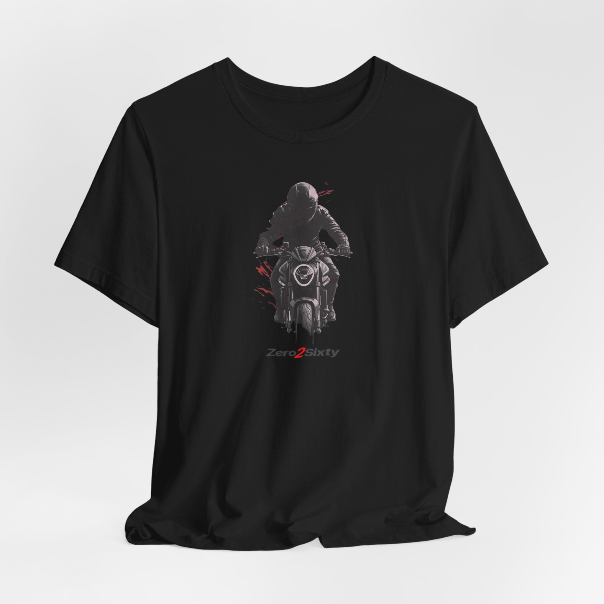 Zero2Sixty Monster Gray — Motorsport Inspired Speed Logo T-Shirt