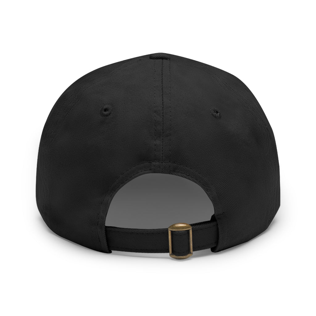 Zero2Sixty Leather Patch Dad Hat Black— Classic Motorsport Logo Cap