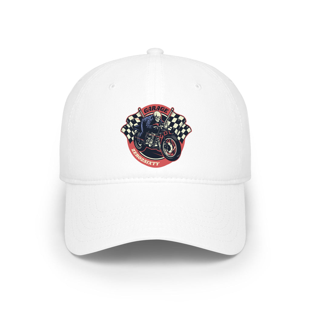 Zero2Sixty Garage Low Profile Baseball Cap — Speed-Inspired Logo Hat