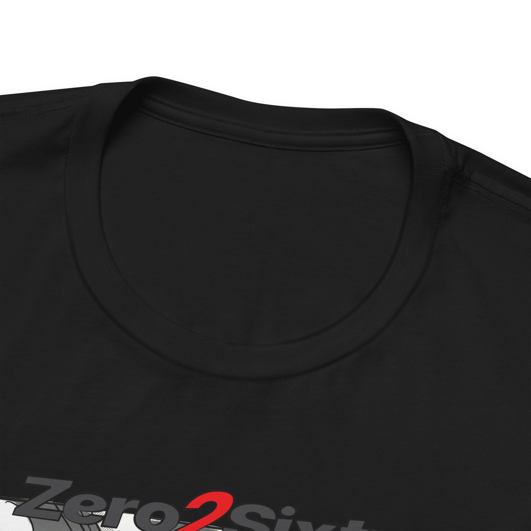 Zero2Sixty Monster Comics Tee (Black) — Motorsport Inspired Speed Logo T-Shirt