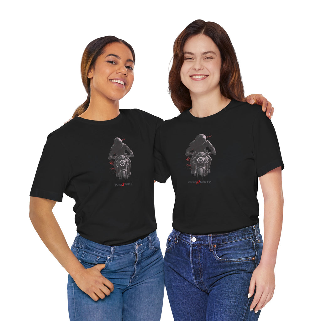 Zero2Sixty Monster Gray — Motorsport Inspired Speed Logo T-Shirt