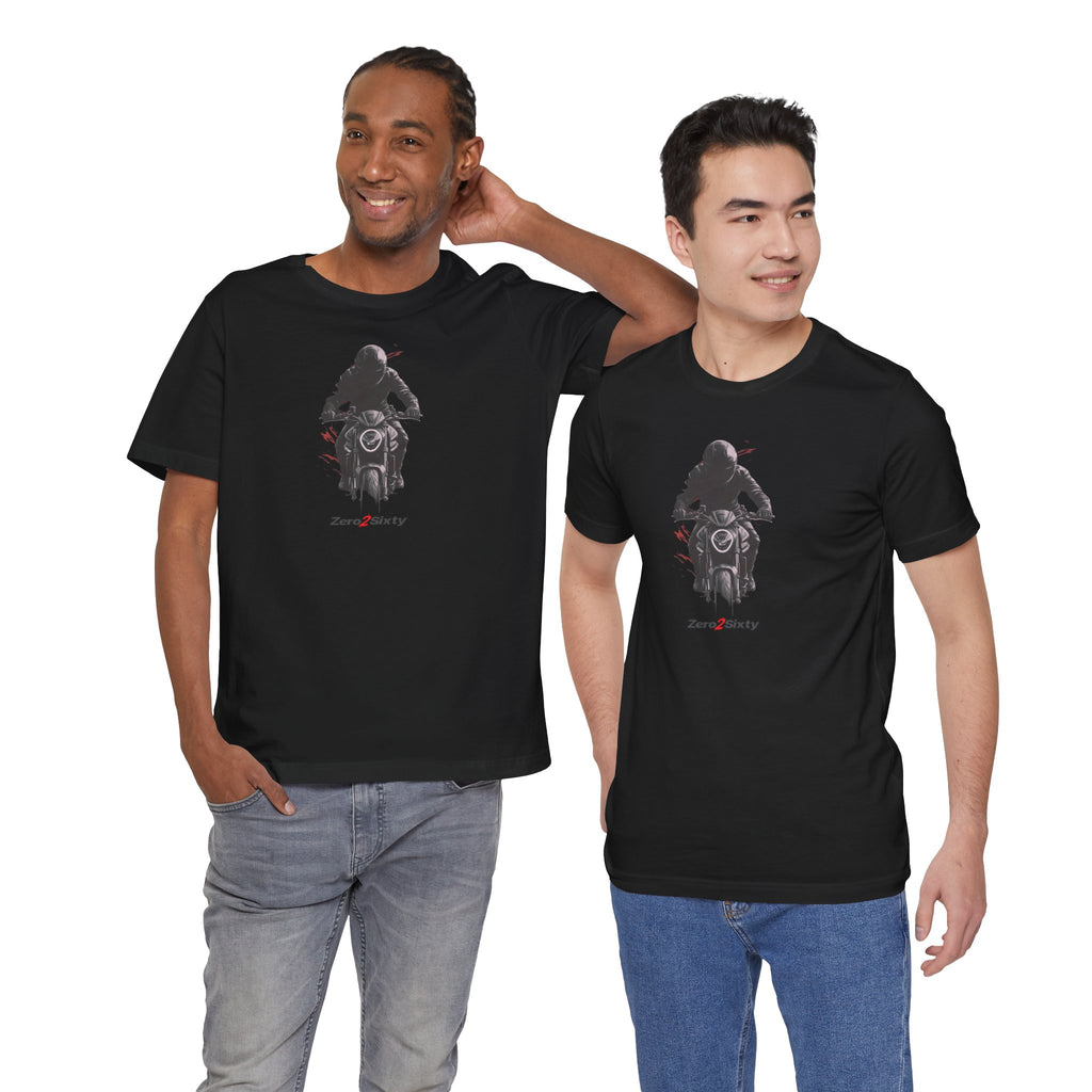 Zero2Sixty Monster Gray — Motorsport Inspired Speed Logo T-Shirt