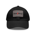 Zero2Sixty Leather Patch Dad Hat Black— Classic Motorsport Logo Cap