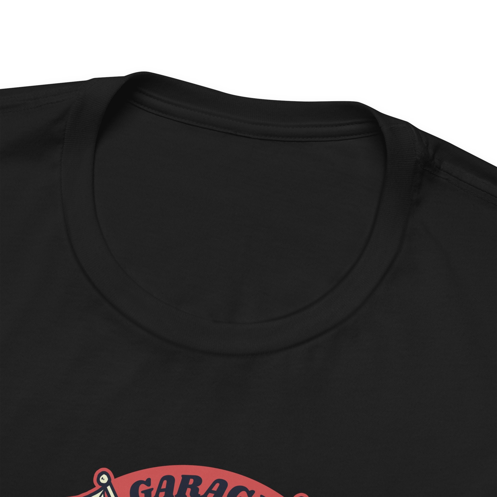 Zero2Sixty Round Garage Sign Tee (Black) — Motorsport Inspired Speed Logo T-Shirt