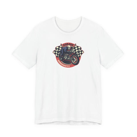Zero2Sixty Round Garage Sign Tee — Motorsport Inspired Speed Logo T-Shirt
