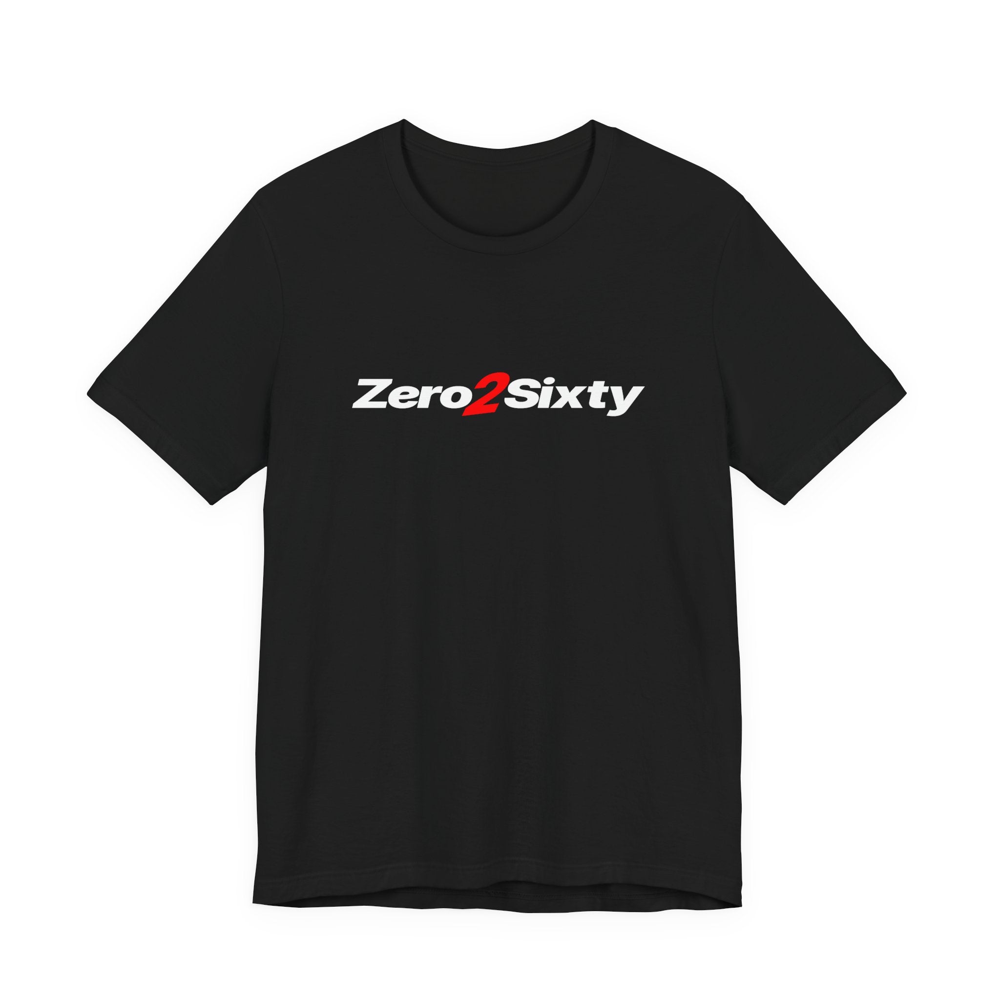 Zero2Sixty Tee (Black) — Motorsport Inspired Speed Logo T-Shirt