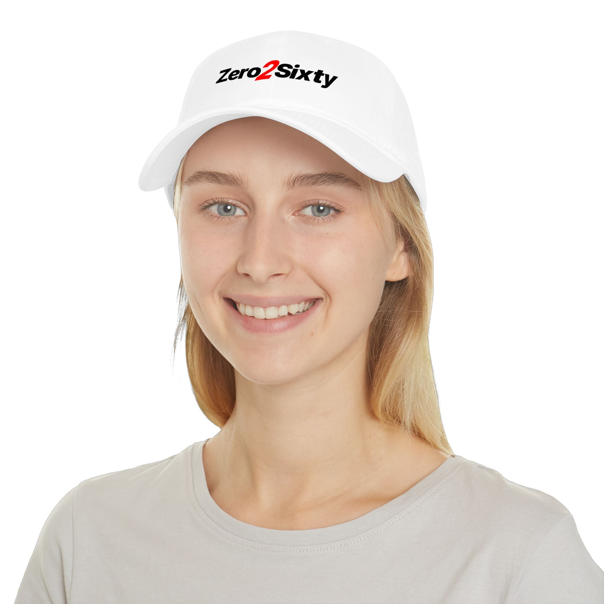 Zero2Sixty Low Profile Baseball Cap — Speed-Inspired Logo Hat