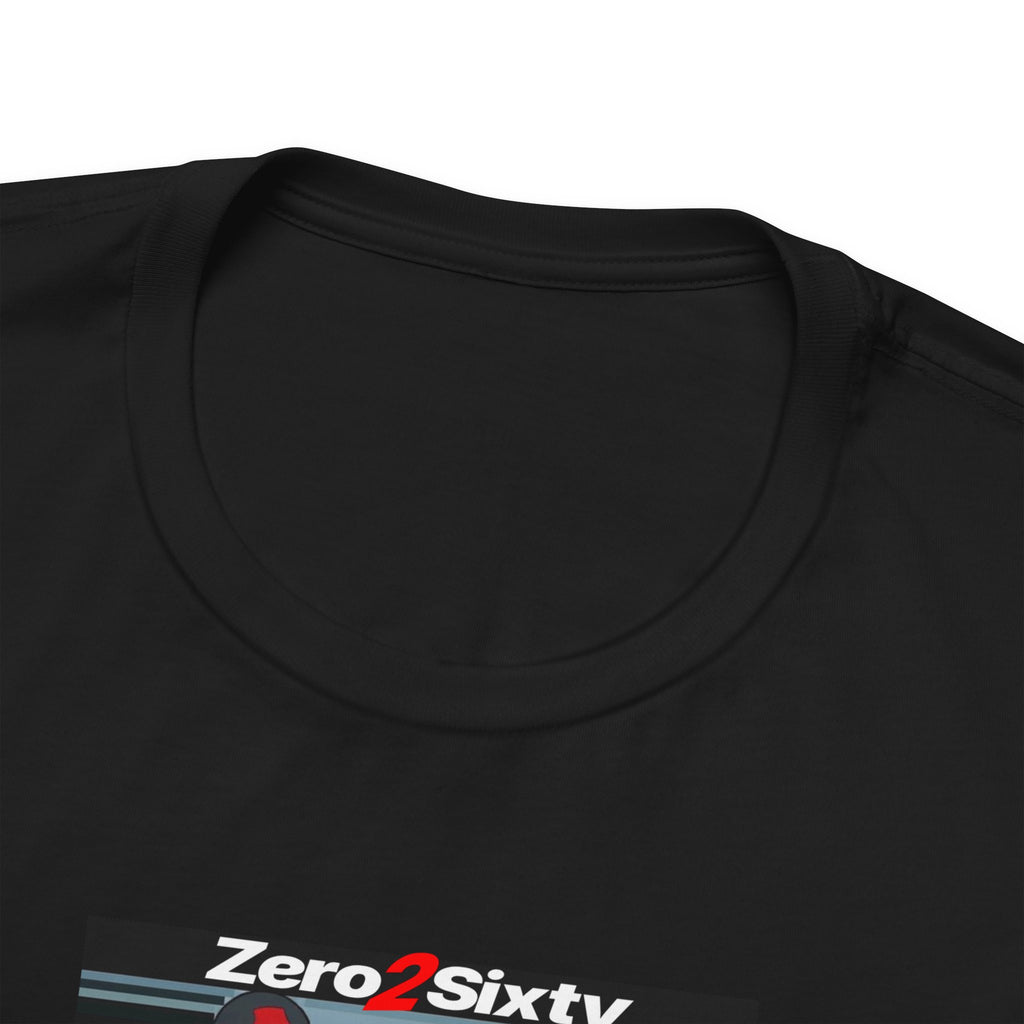 Zero2Sixty Retro Monster Tee (Black) — Motorsport Inspired Speed Logo T-Shirt