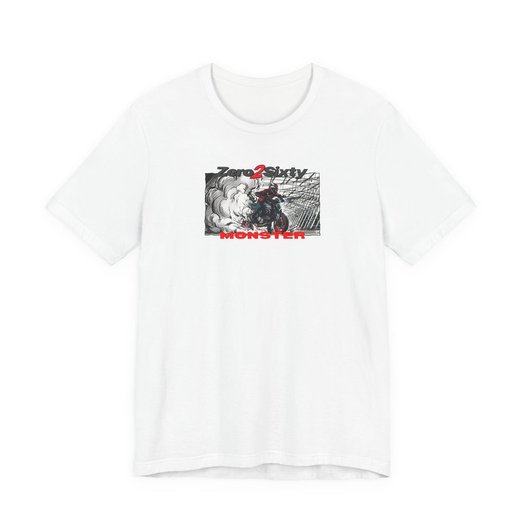Zero2Sixty Monster Comics 2 Graphic Tee — Motorsport Inspired Speed Logo T-Shirt