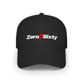 Zero2Sixty Low Profile Baseball Cap Black— Speed-Inspired Logo Hat