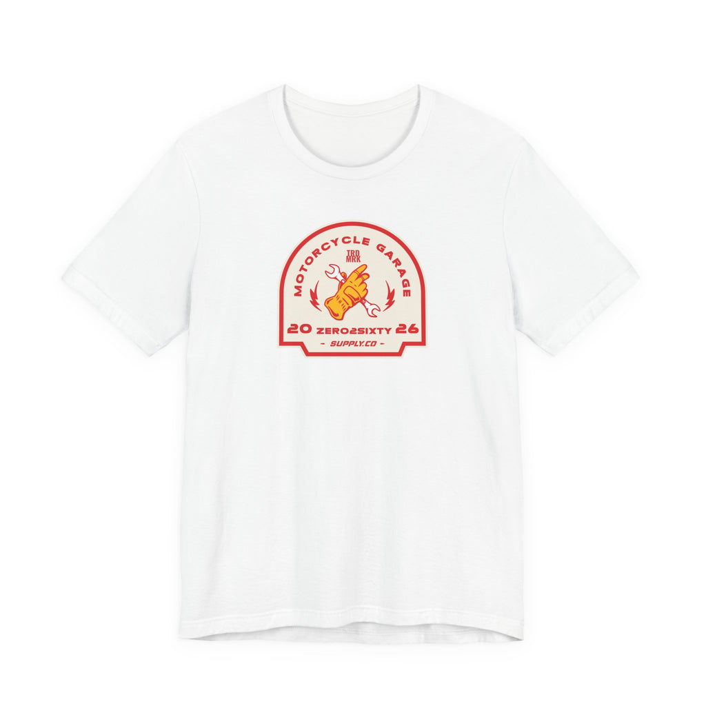 Zero2Sixty Garage Sign Tee — Motorsport Inspired Speed Logo T-Shirt