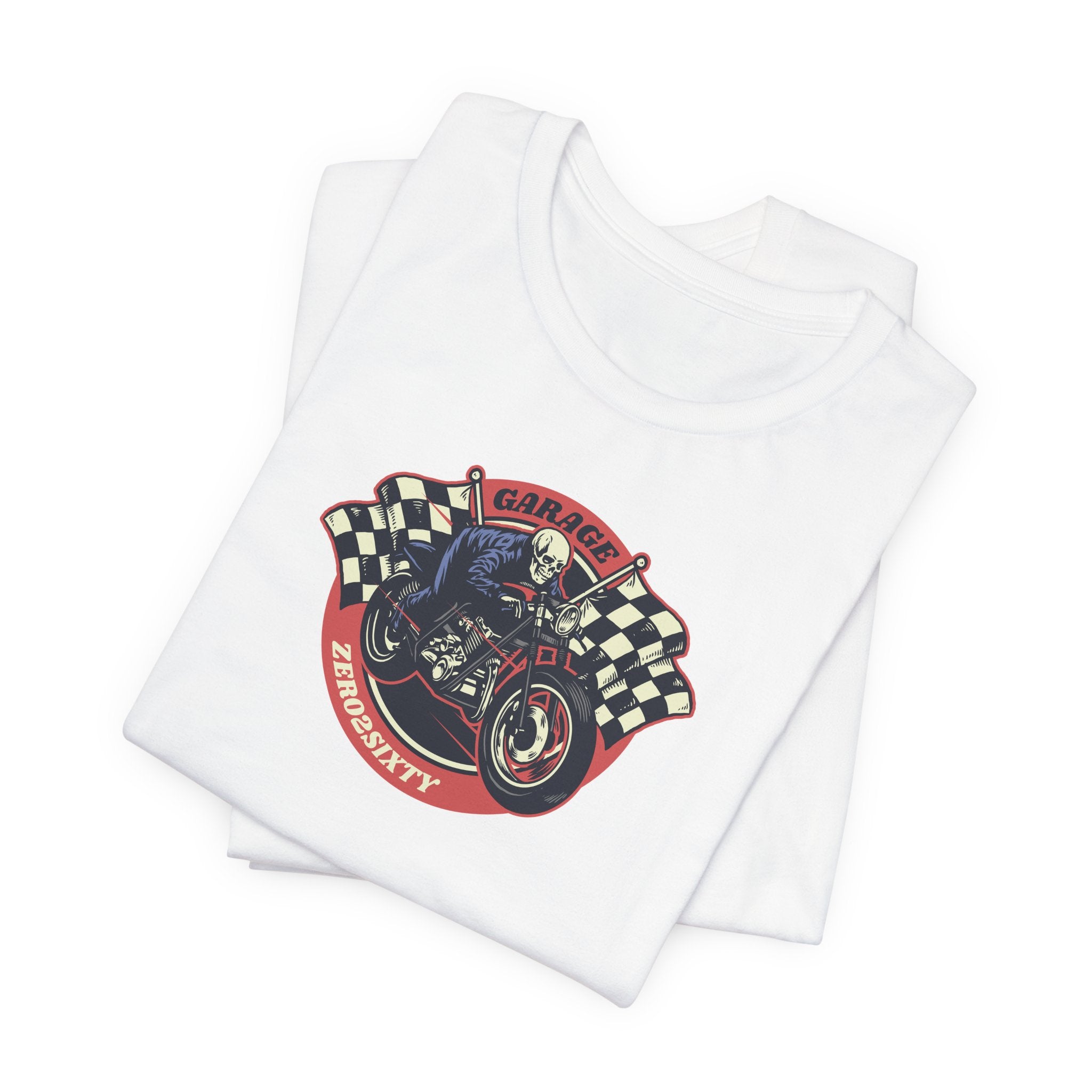 Zero2Sixty Round Garage Sign Tee — Motorsport Inspired Speed Logo T-Shirt