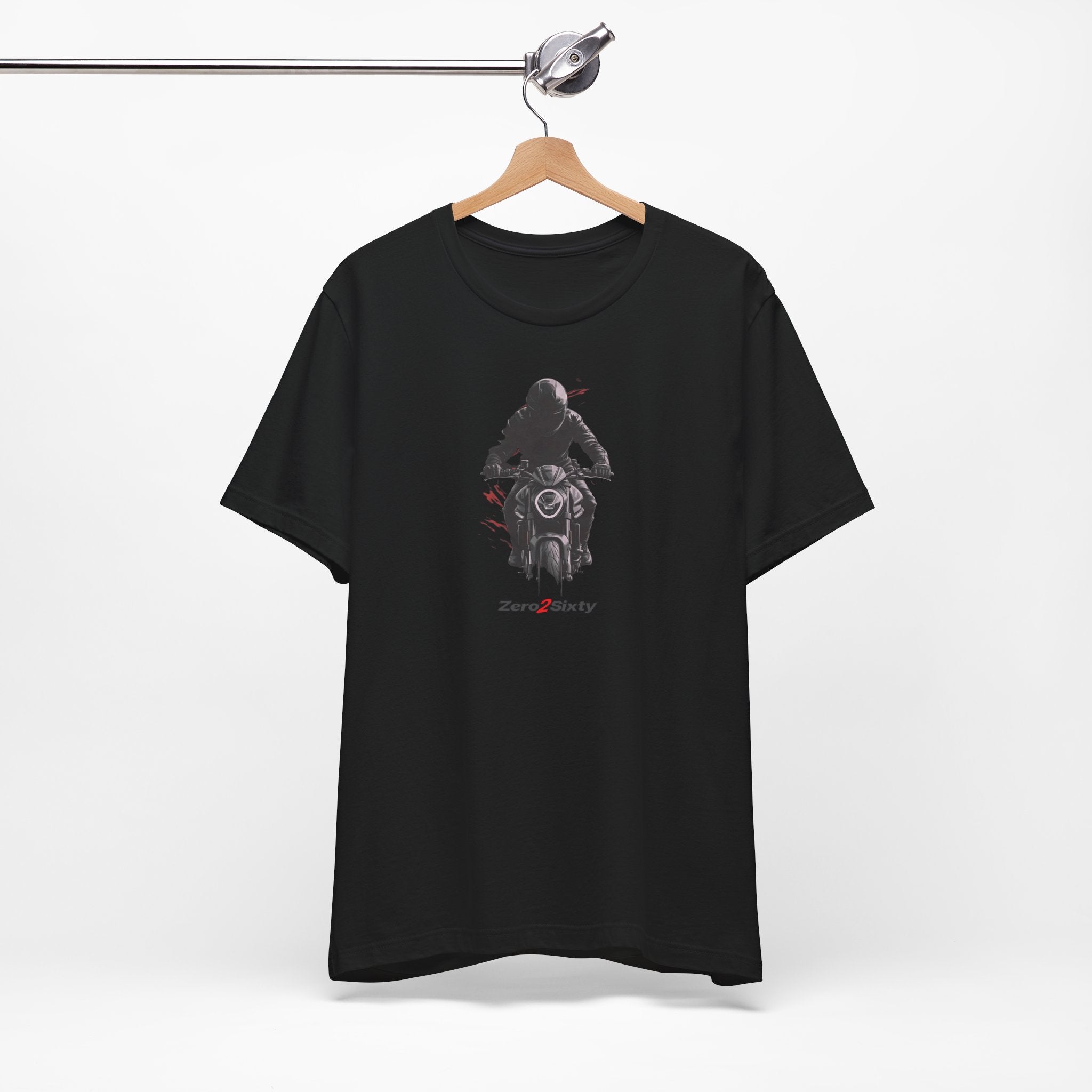 Zero2Sixty Monster Gray — Motorsport Inspired Speed Logo T-Shirt