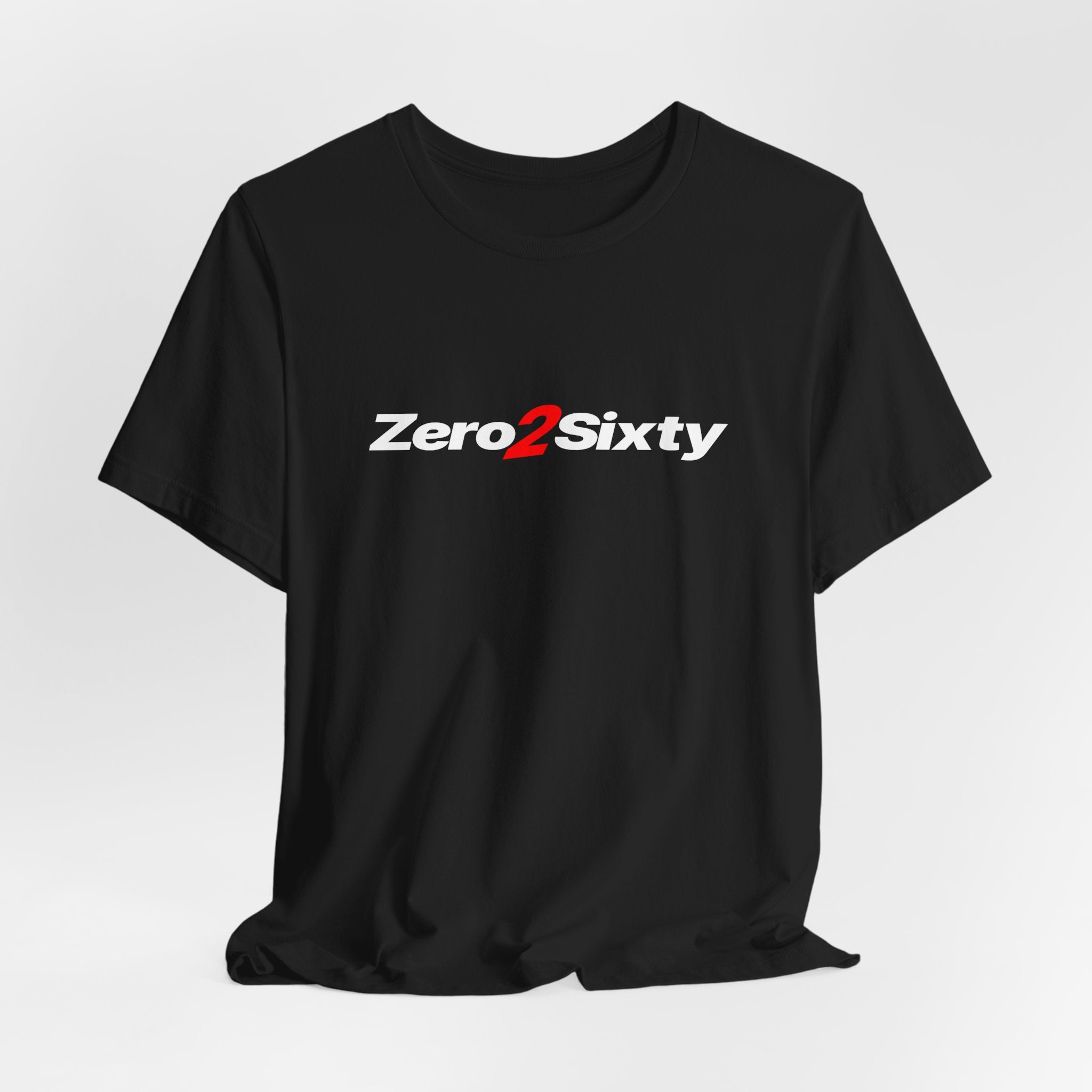 Zero2Sixty Tee (Black) — Motorsport Inspired Speed Logo T-Shirt