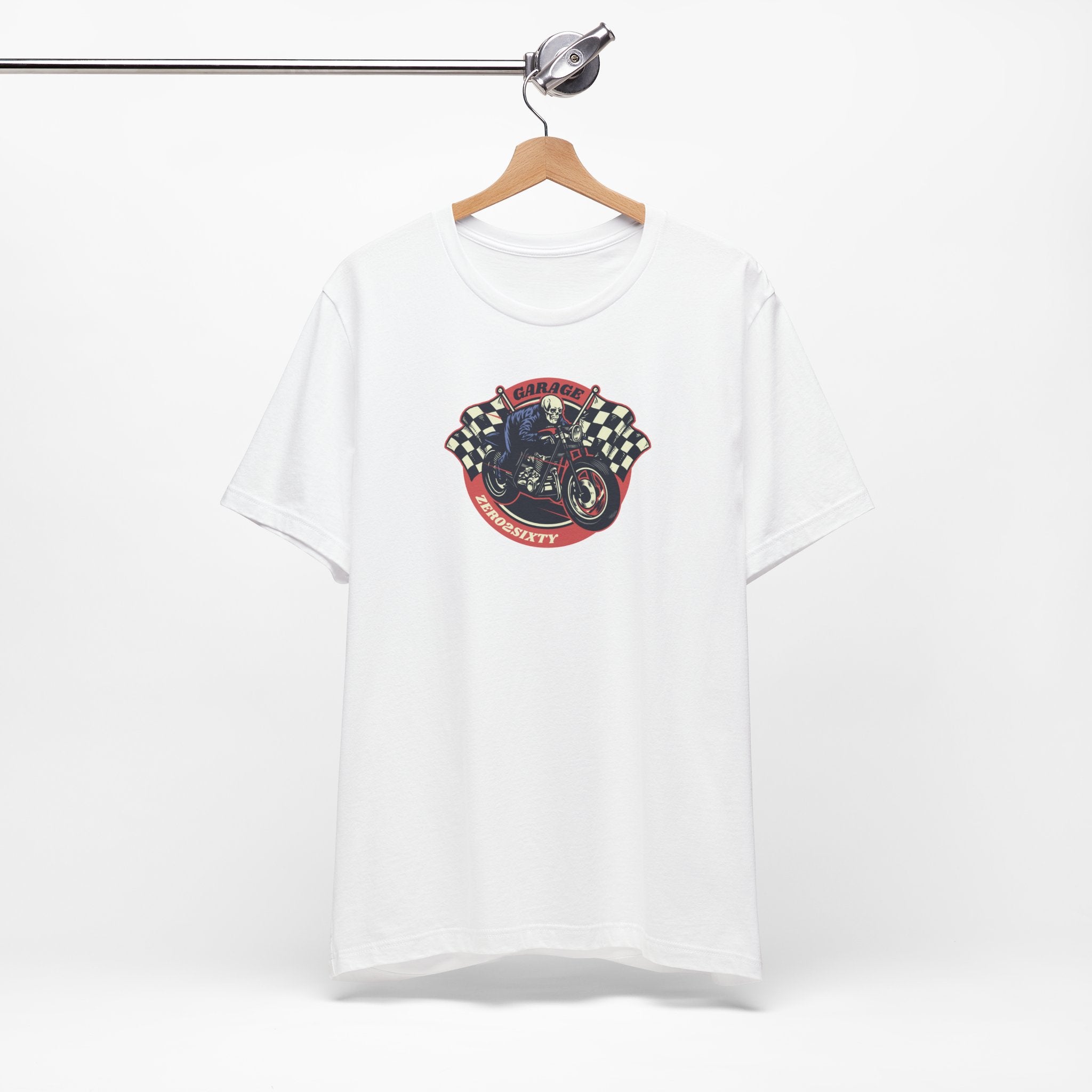 Zero2Sixty Round Garage Sign Tee — Motorsport Inspired Speed Logo T-Shirt
