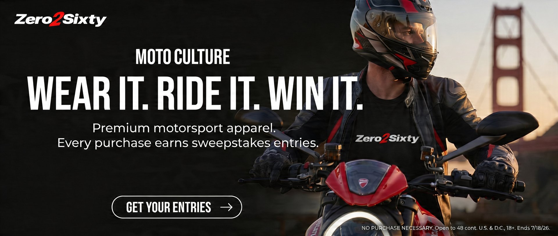Zero 2 Sixty — Win the Ducati Monster