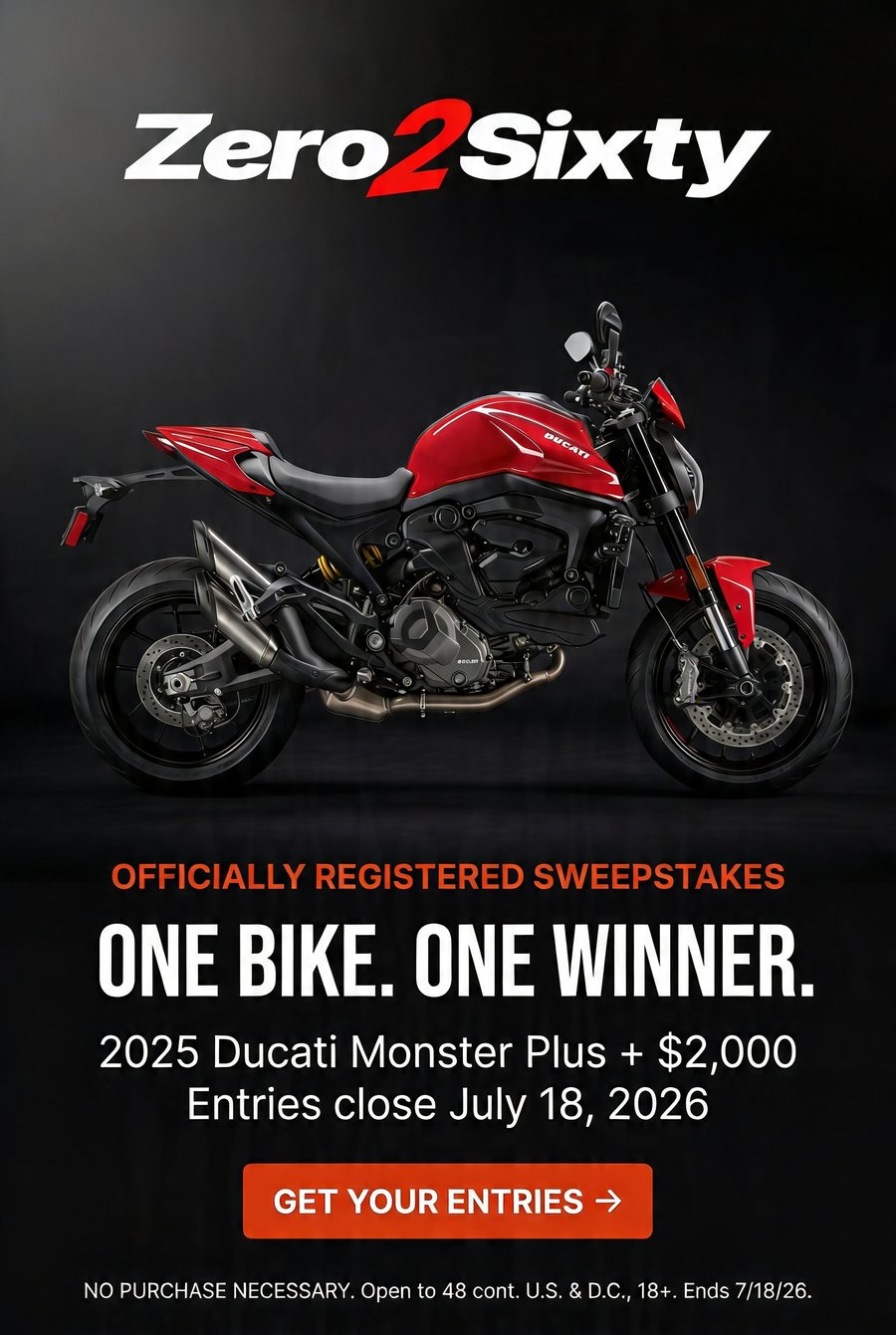 20X entries this weekend — Win the Ducati Monster + $2,000 cash