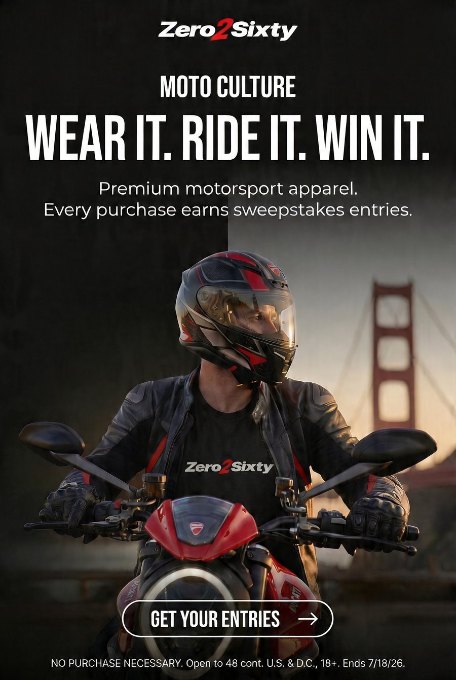 Zero 2 Sixty — Win the Ducati Monster